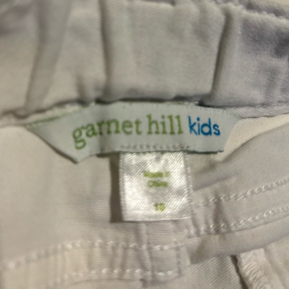 GARNET HILL KIDS GIRLS WHITE SHORTS SUMMER BEACH POOL SIZE 10 - Picture 3 of 4